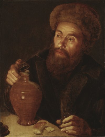 Old Man with a Jug by Willem van der Vliet